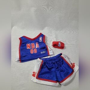 NBA Build A Bear Basketball Outfit Shorts Shirt Wristband